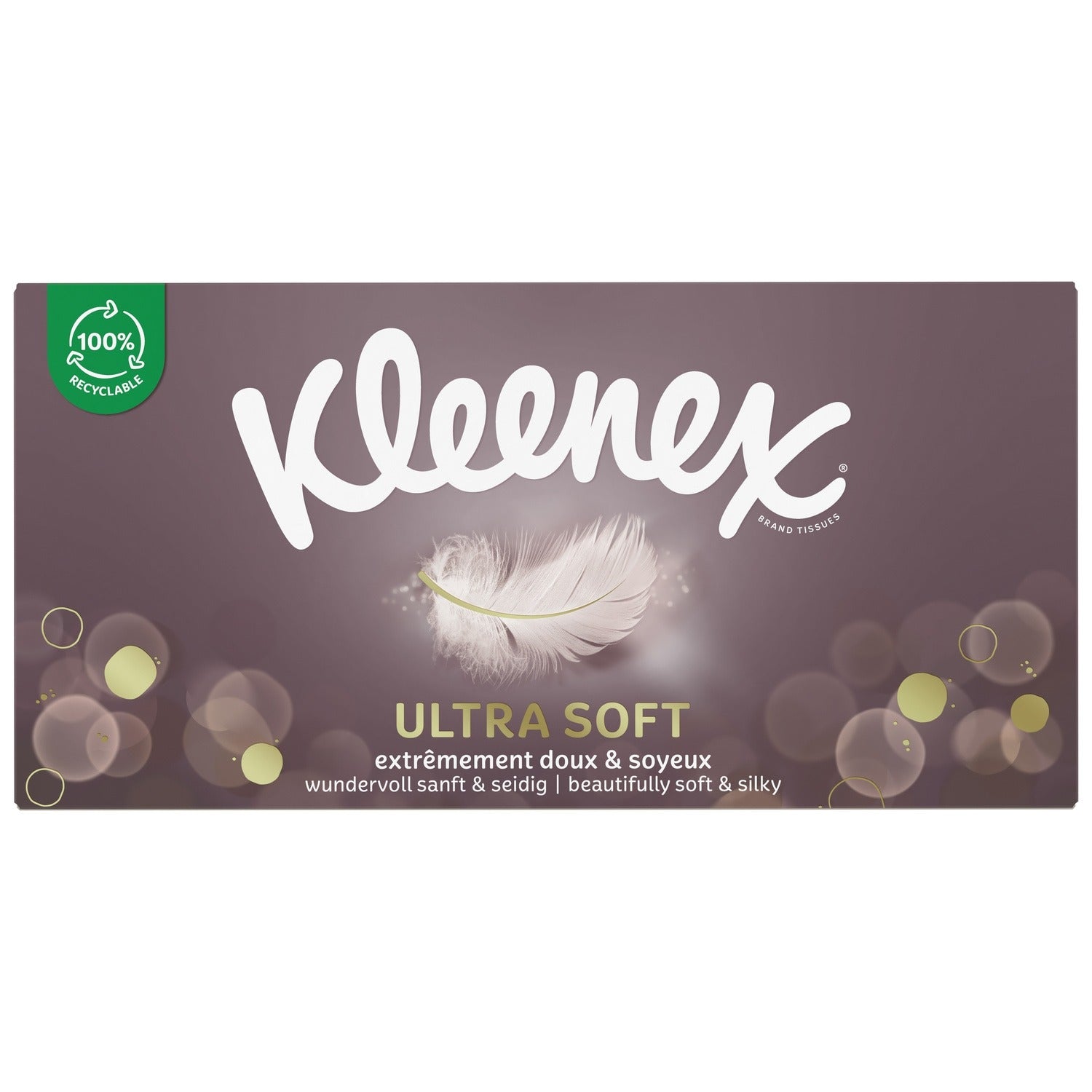 KLEENEX Ultrasoft Mouchoirs en Boîte 3 Épaisseurs (Boîte de 64)