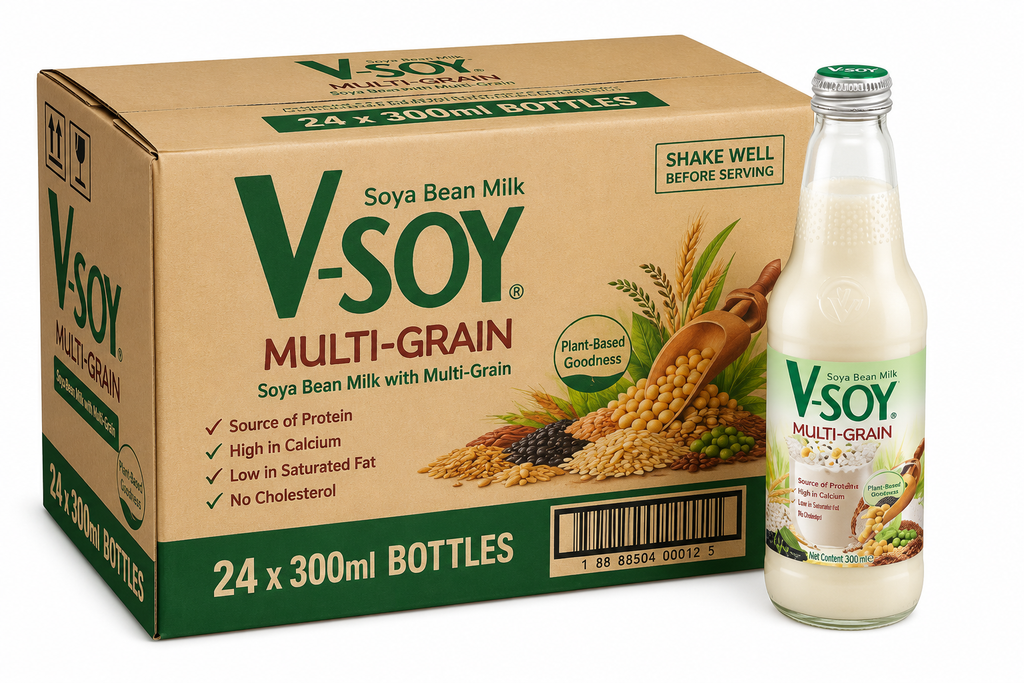 V-Soy Lait de soja multi-céréales 300 ml x 24