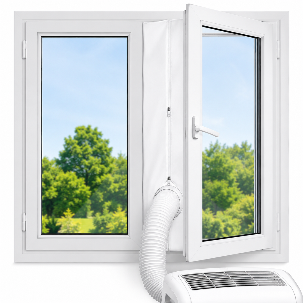 Bande d'étanchéité de fenêtre pour climatiseur portable 3m, Joint de fenêtre pour climatiseur mobile, Calfeutrage de fenêtre, Bande de calfeutrage de fenêtre