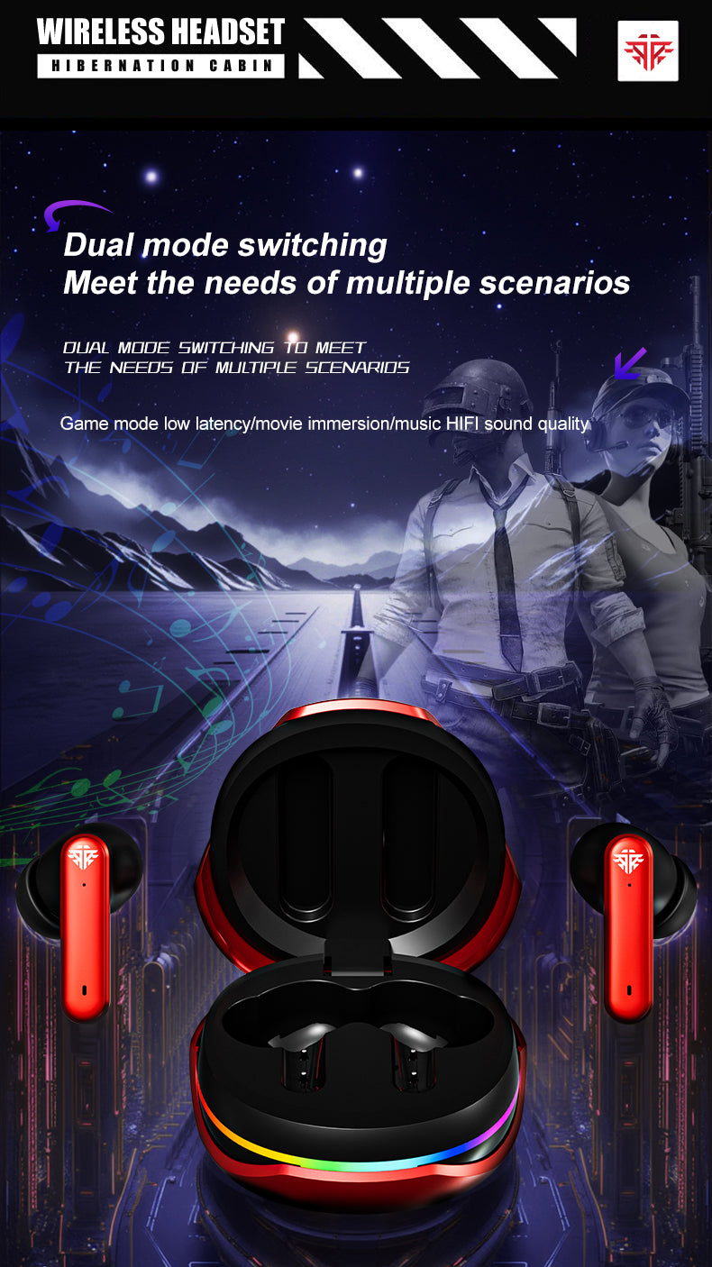 Casque de Traduction Instantanée VoxorAI XH12 Rouge avec IA - Casque Bluetooth Gaming 150 Langues pour les Études, les Voyages et le Travail