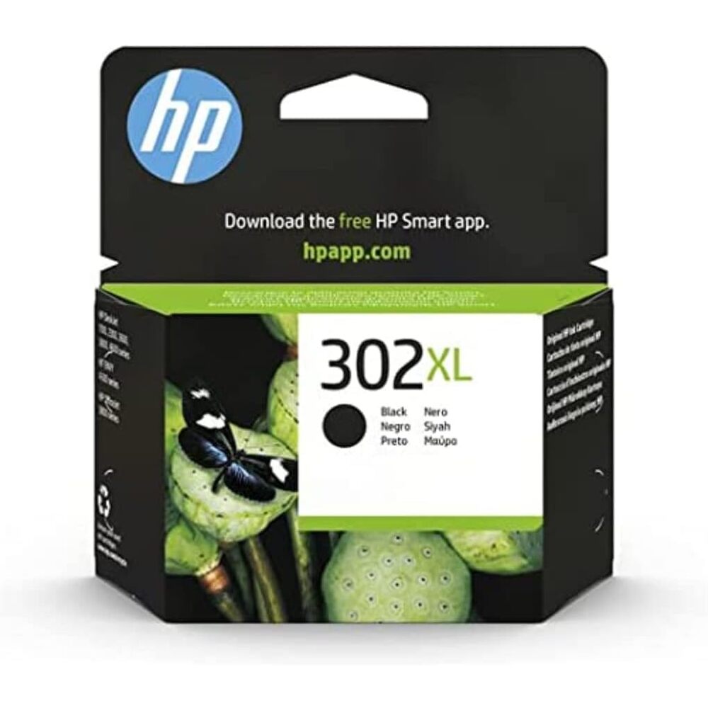 HP 302XL F6U68AE#UUS Cartouche d'encre noire grande capacité authentique