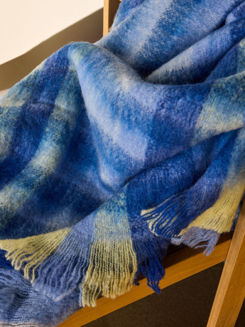 Hübsch Loom Plaid Bleu