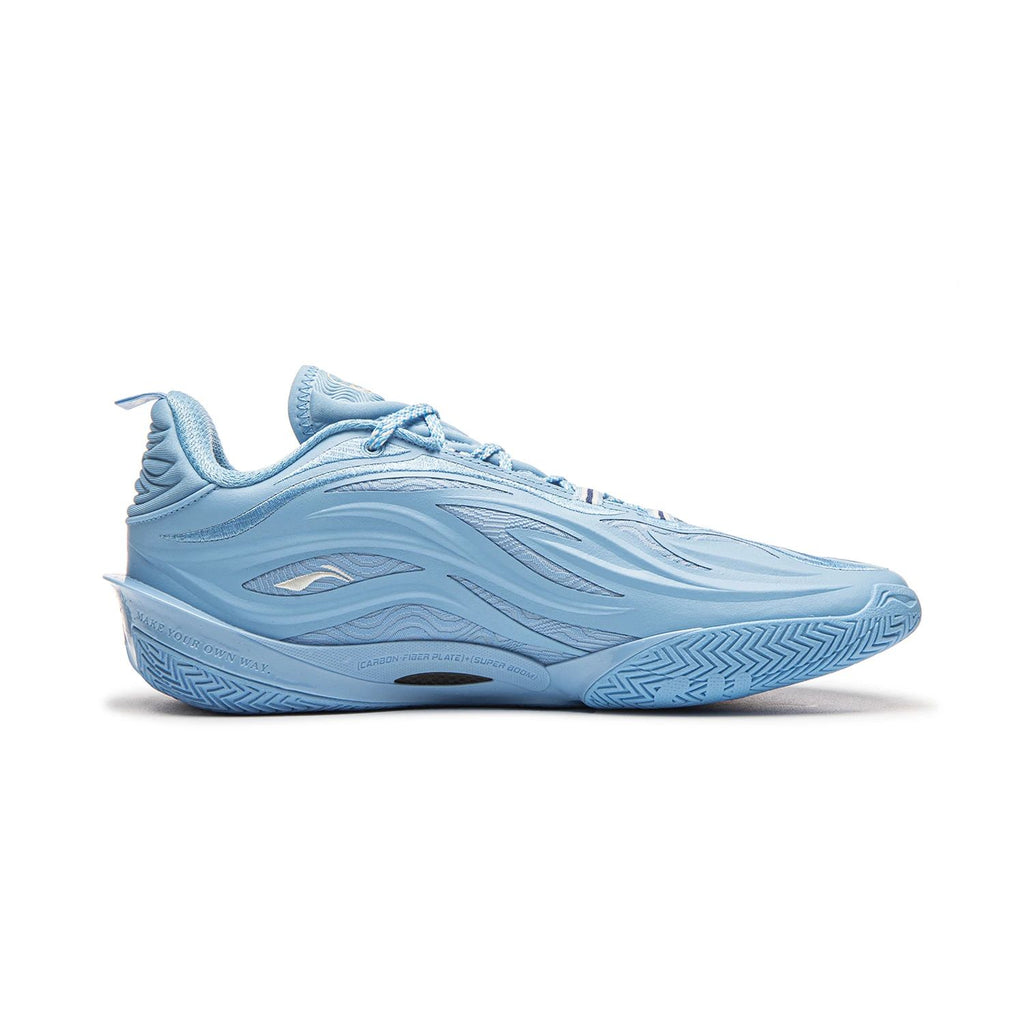 EU45 LI-NING Wade 808 5 Ultra V2 Chaussures de basket professionnel pour homme intérieur et extérieur - Bleu marine clair