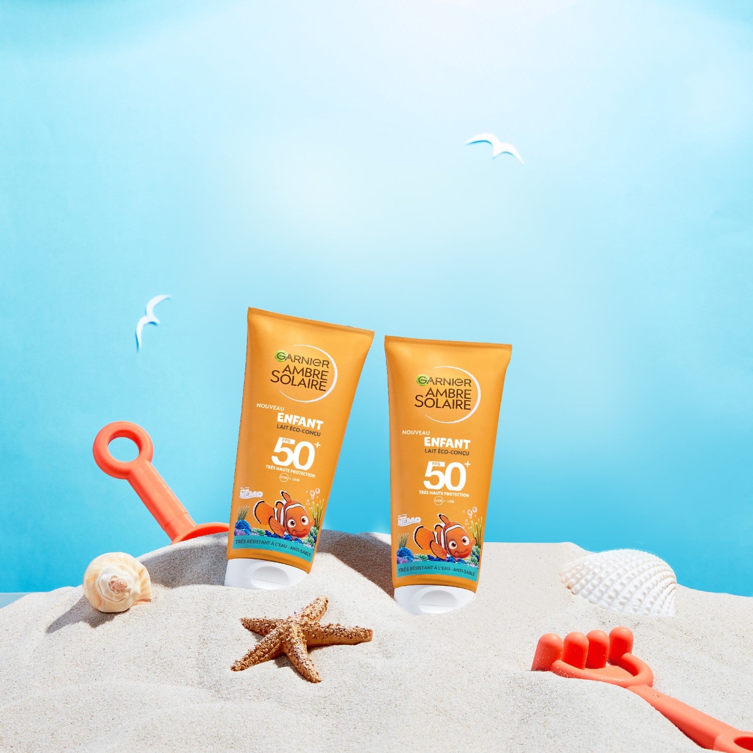 GARNIER Ambre Solaire Kids Baume Protecteur Solaire Némo FPS50+ 100ml