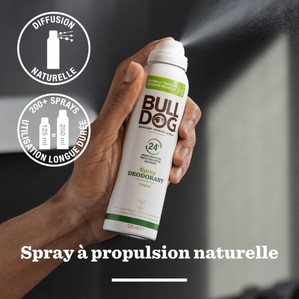 BULLDOG SKINCARE Original - Déodorant Spray Naturel Parfum Agrumes - 125ml