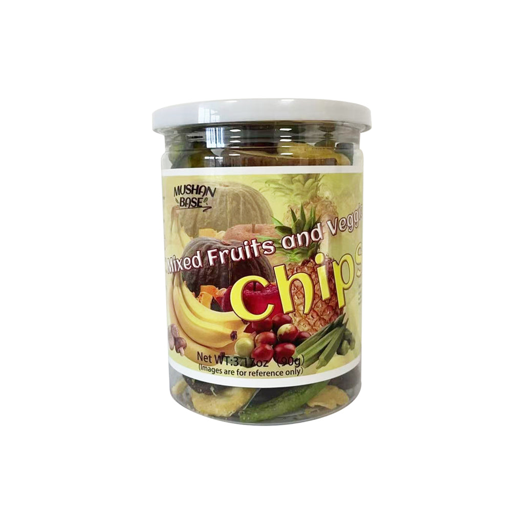 MUSHAN BASE Assortiment de chips de fruits et légumes - 90 g