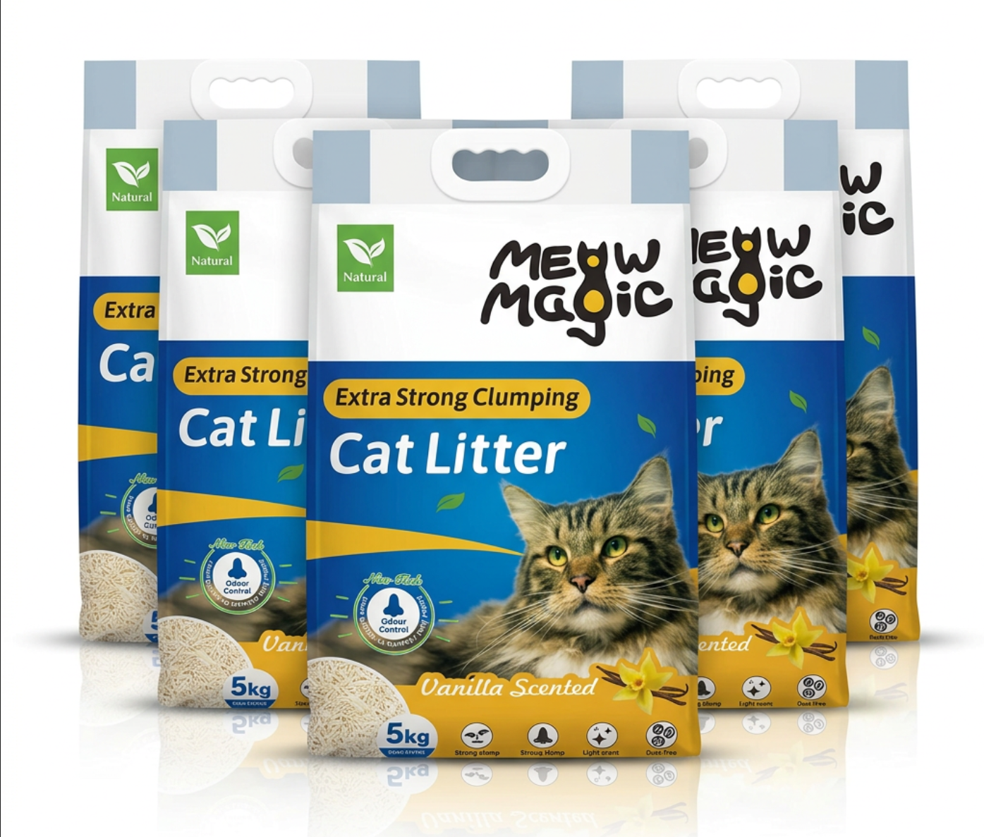 Meowmagic Litière Pour Chat À Base De Plantes (Tofu) 5*5 kg