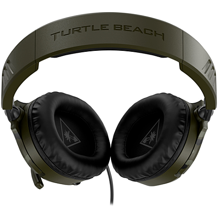 TURTLE BEACH Recon 70 Casque Gaming Filaire (Prise 3.5mm) - Micro Muet par Basculement - PC, PS5, Switch 2 & Xbox Series X|S - Camouflage Vert