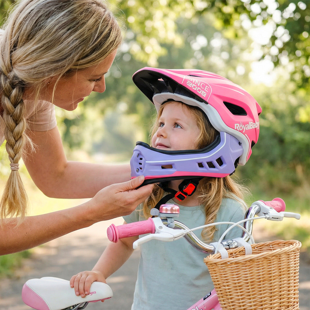 RoyalBaby Casque intégral, Rose, Poids net 0,75 kg