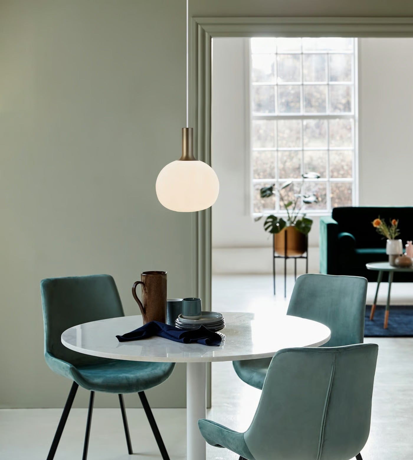 Suspension ALTON 25 verre blanc IP20 E27 - Nordlux, Intérieur