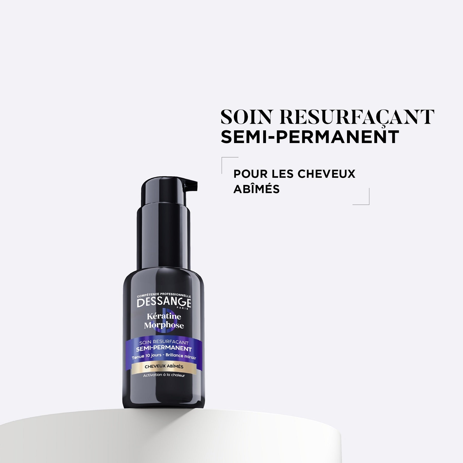 DESSANGE Kératine Morphose Soin Sans Rinçage Resurfaçant Semi-Permanent Cheveux Abîmés 50ml