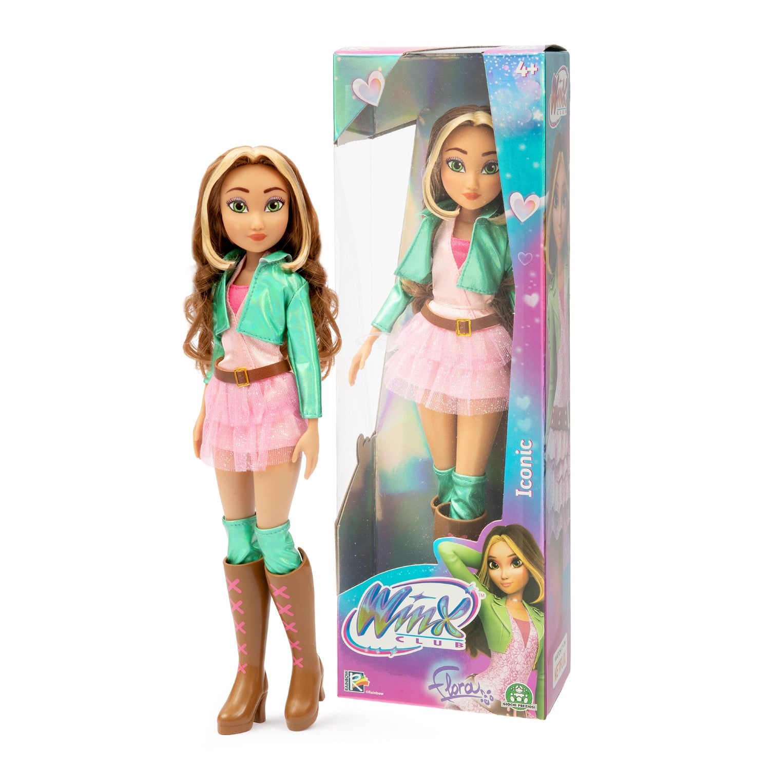 Winx Club Poupée articulée Winx, 26 cm, Série emblématique, Modèle Flora, 3 ans et plus, WNX772