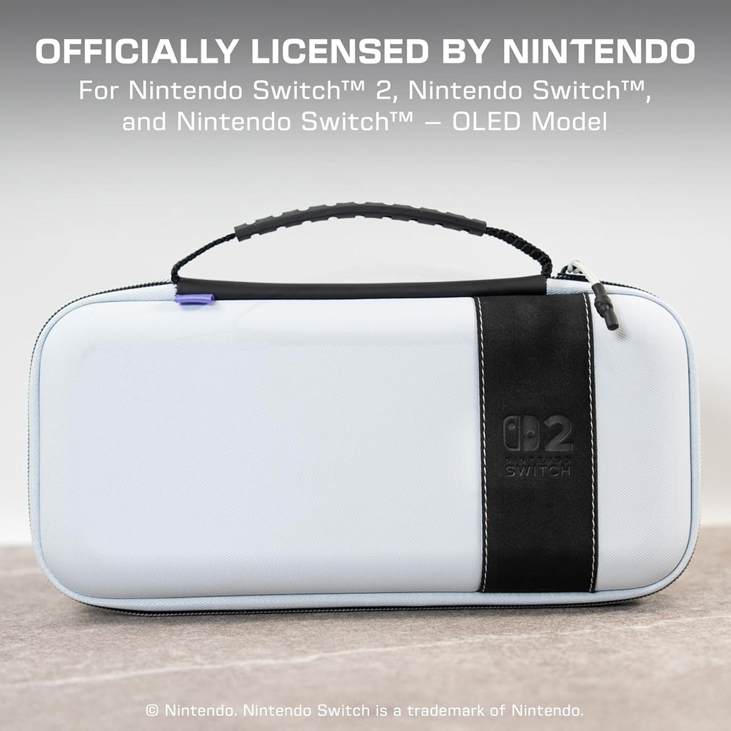 Turtle Beach Étui de Voyage Playtrek pour Switch et Switch 2 - Licence Officielle Nintendo - Stellar White