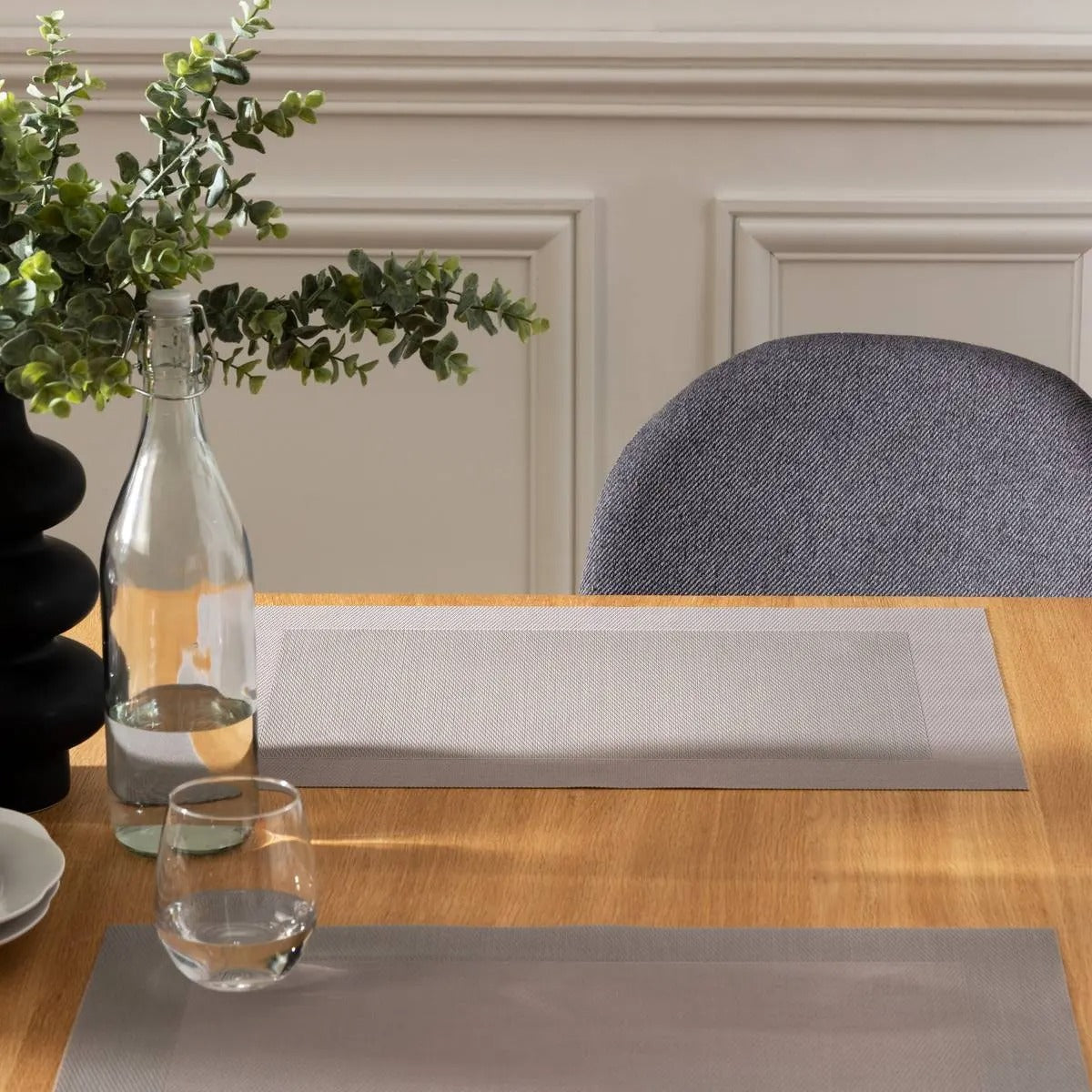 Secret de Gourmet Set de table Granita Gris 50 x 35 cm