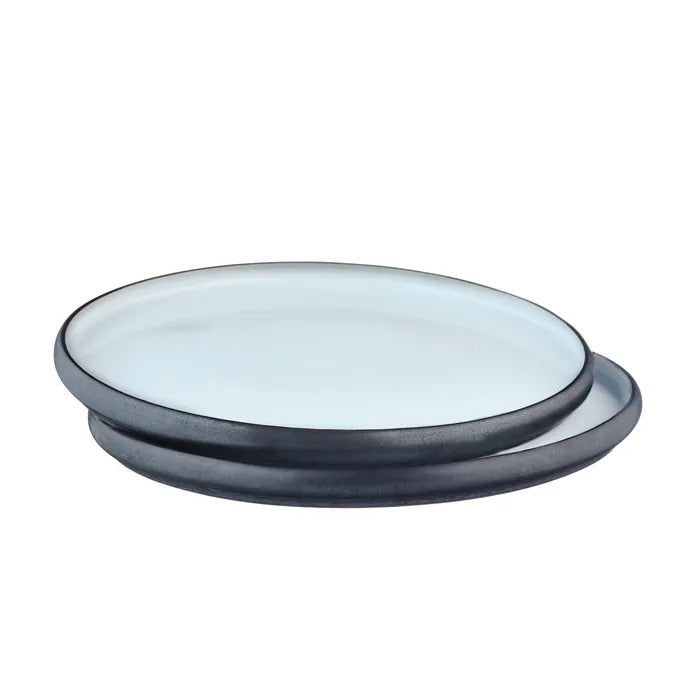 BJÖRN GOURMET Lot de 2 plateaux de service onyx - Ø 33 cm