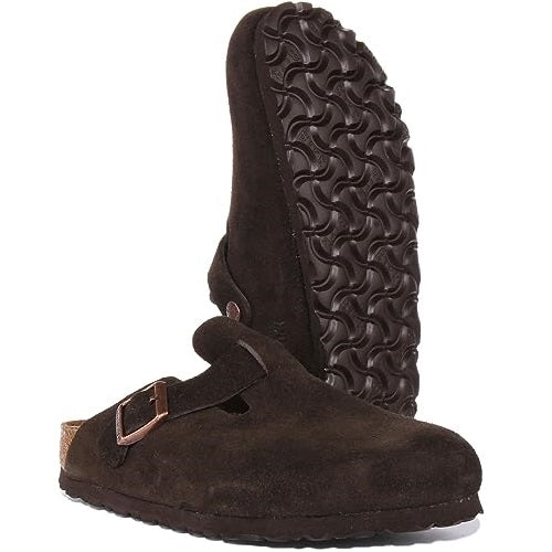 Birkenstock Boston Cuir d'agneau (Regular) Mocca