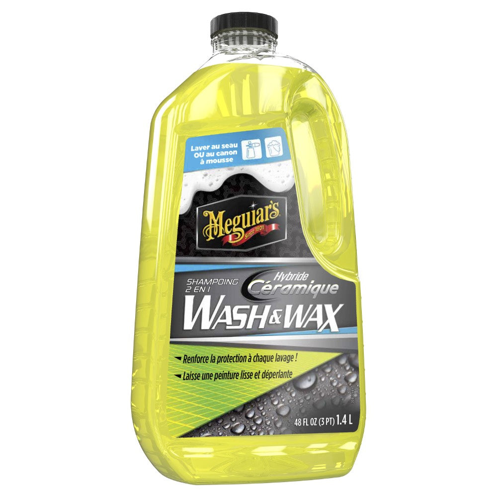 Meguiar’s® Shampoing Wash & Wax - Hybride céramique G264848F, 48 oz, 4/CV