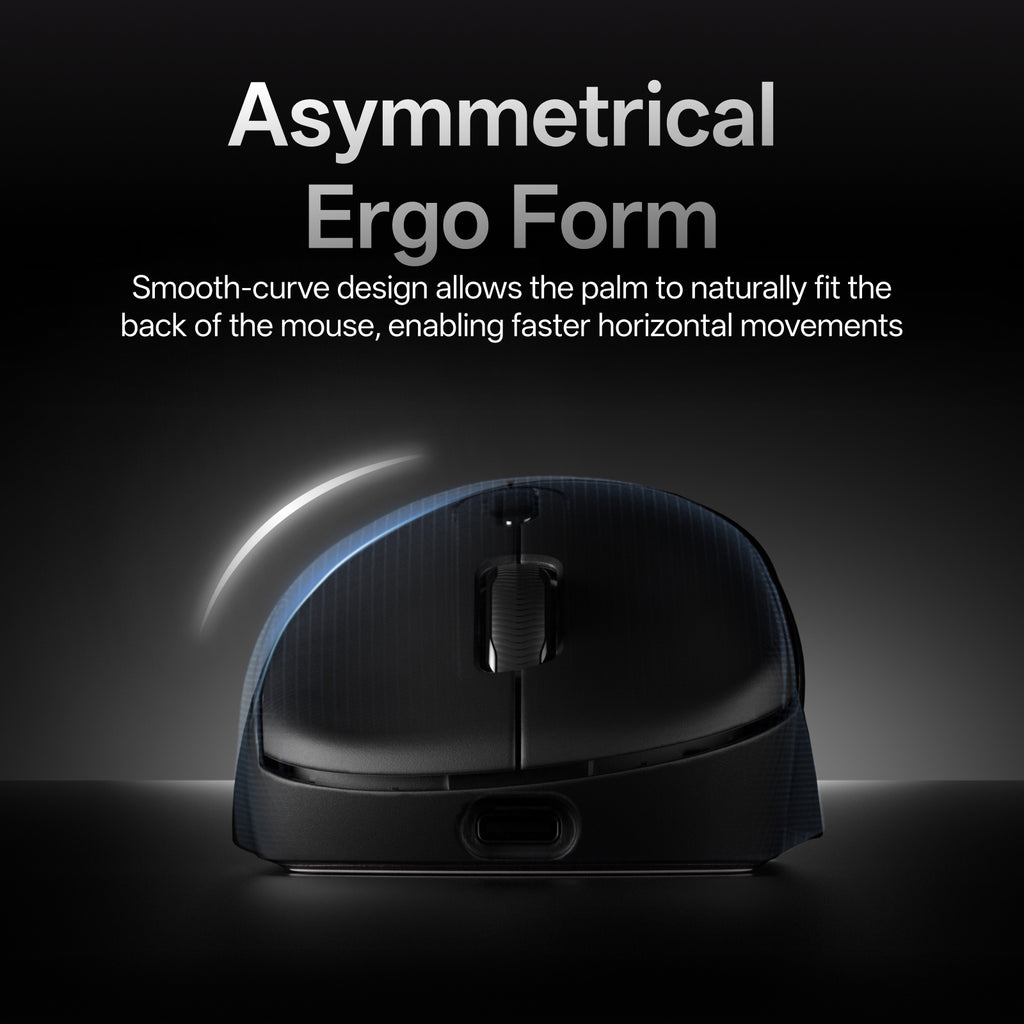 Rapoo VT3 MAX Souris de jeu sans fil, Taux d’interrogation sans fil véritable 8K, Légère 53 g, Autonomie jusqu’à 750 h, Microcontrôleur Nordic nRF54L15