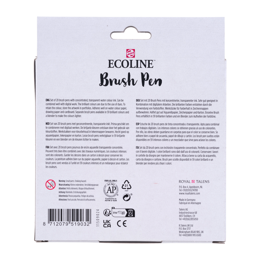 Ecoline Brush Pen set Paysage | 20 couleurs