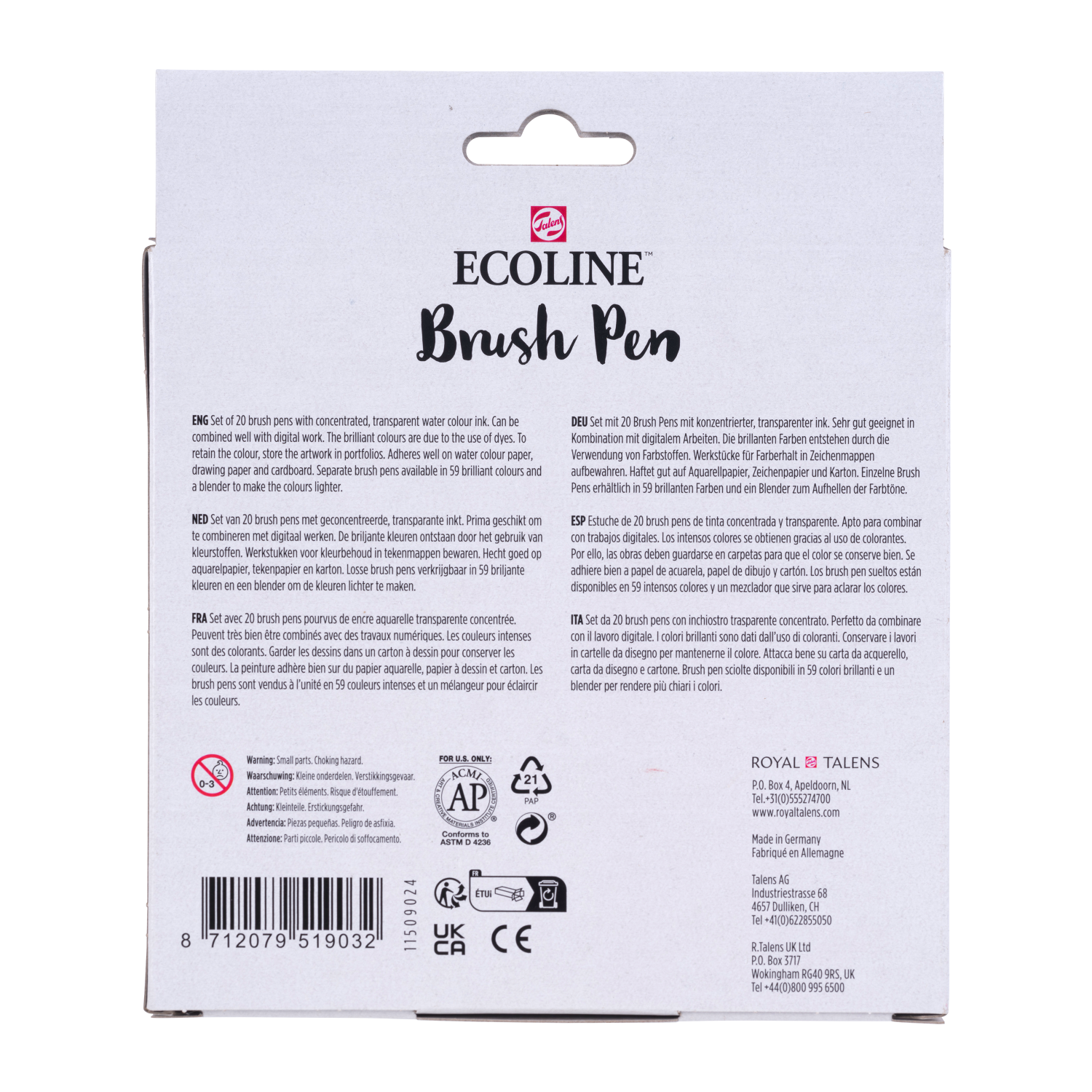 Ecoline Brush Pen set Paysage | 20 couleurs