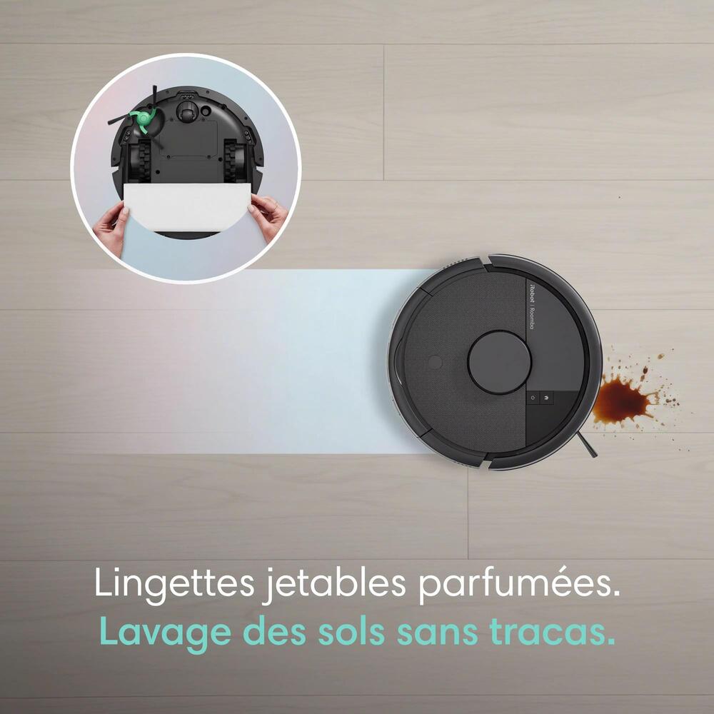 Robot Aspirateur Laveur IROBOT Roomba Mini Noir F155040