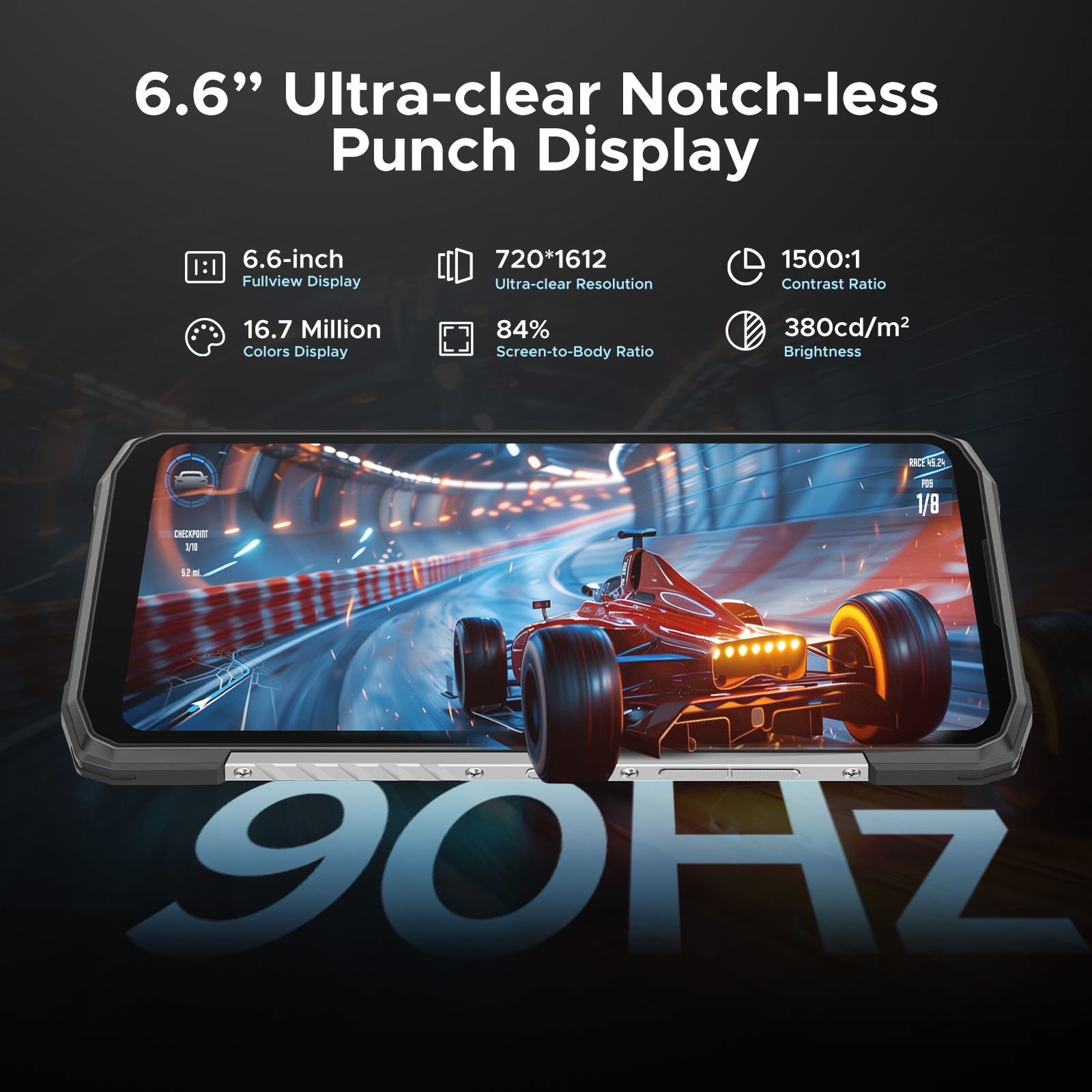 DOOGEE Blade 10 Smartphone robuste et puissant, (2025) 24 Go + 256 Go / 2 To, 10300 mAh Android, 50 MP, 6,6" HD+, 3 emplacements pour carte, Téléphones mobiles débloqués 4G double SIM
