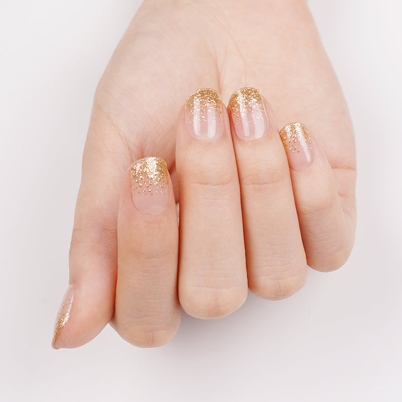 MeoMagic ongles press-on / autocollants pour ongles en gel - 20 patchs (couleur 14-151)
