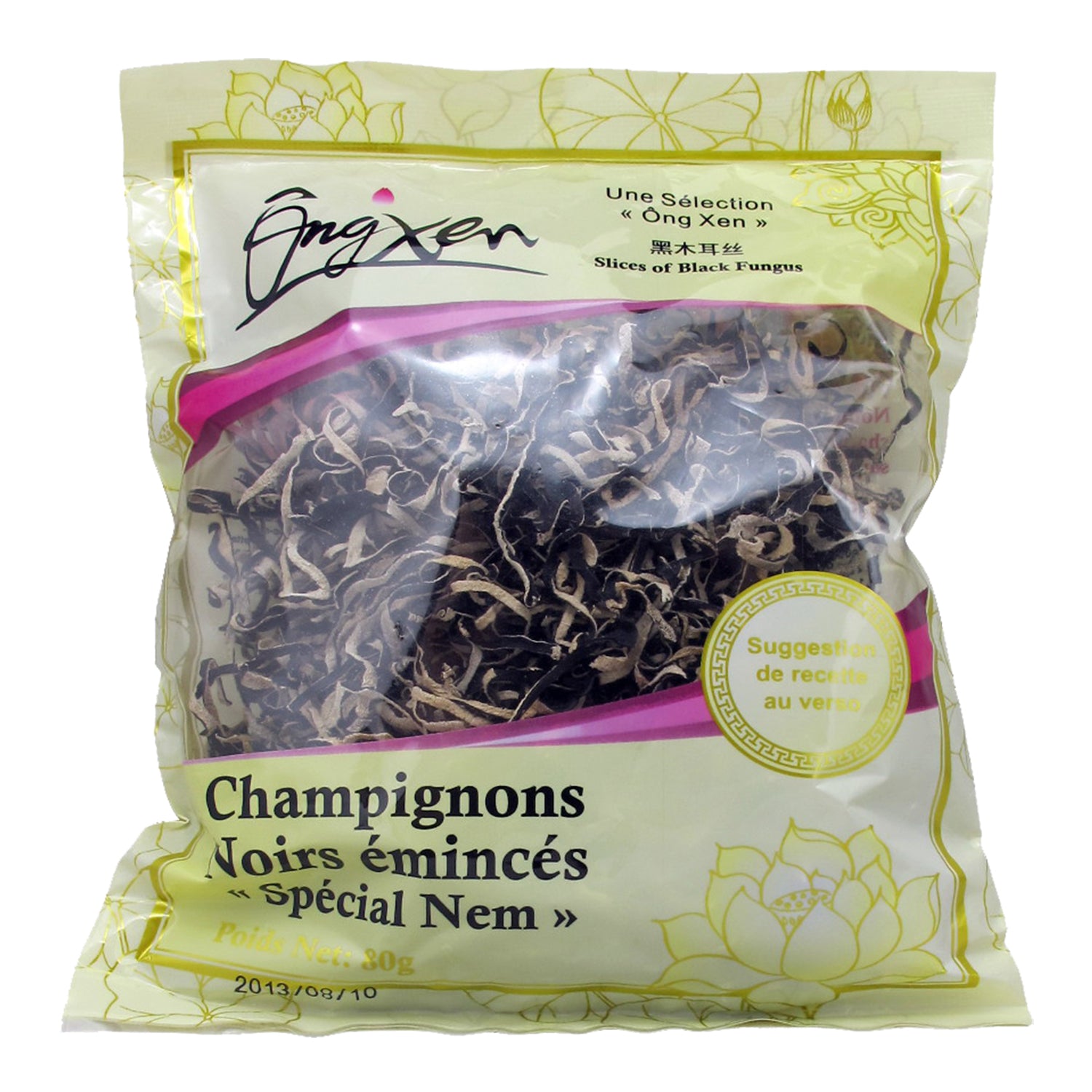 ONG XEN Champignon Noir Émincé 80 g