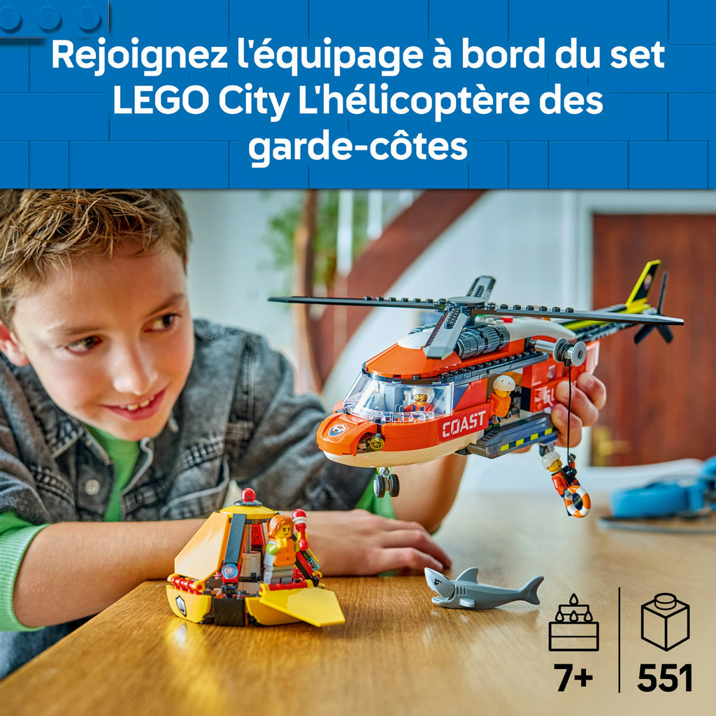 LEGO City 60503 L'hélicoptère des garde-côtes