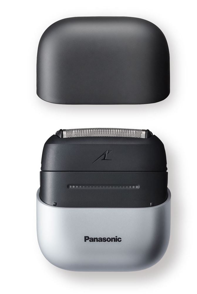 Panasonic ES-CM3BKS503 Rasoir électrique, 3 lames, étanche, utilisation sur peau sèche ou humide, Gris/Noir