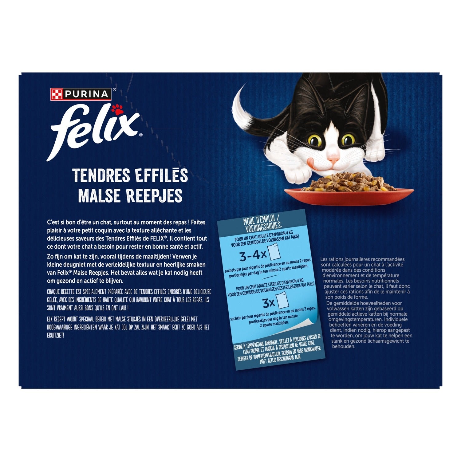 Felix Filet tendre en gelée Sélection du terroir Nourriture humide complète pour chat, 12 x 85 g