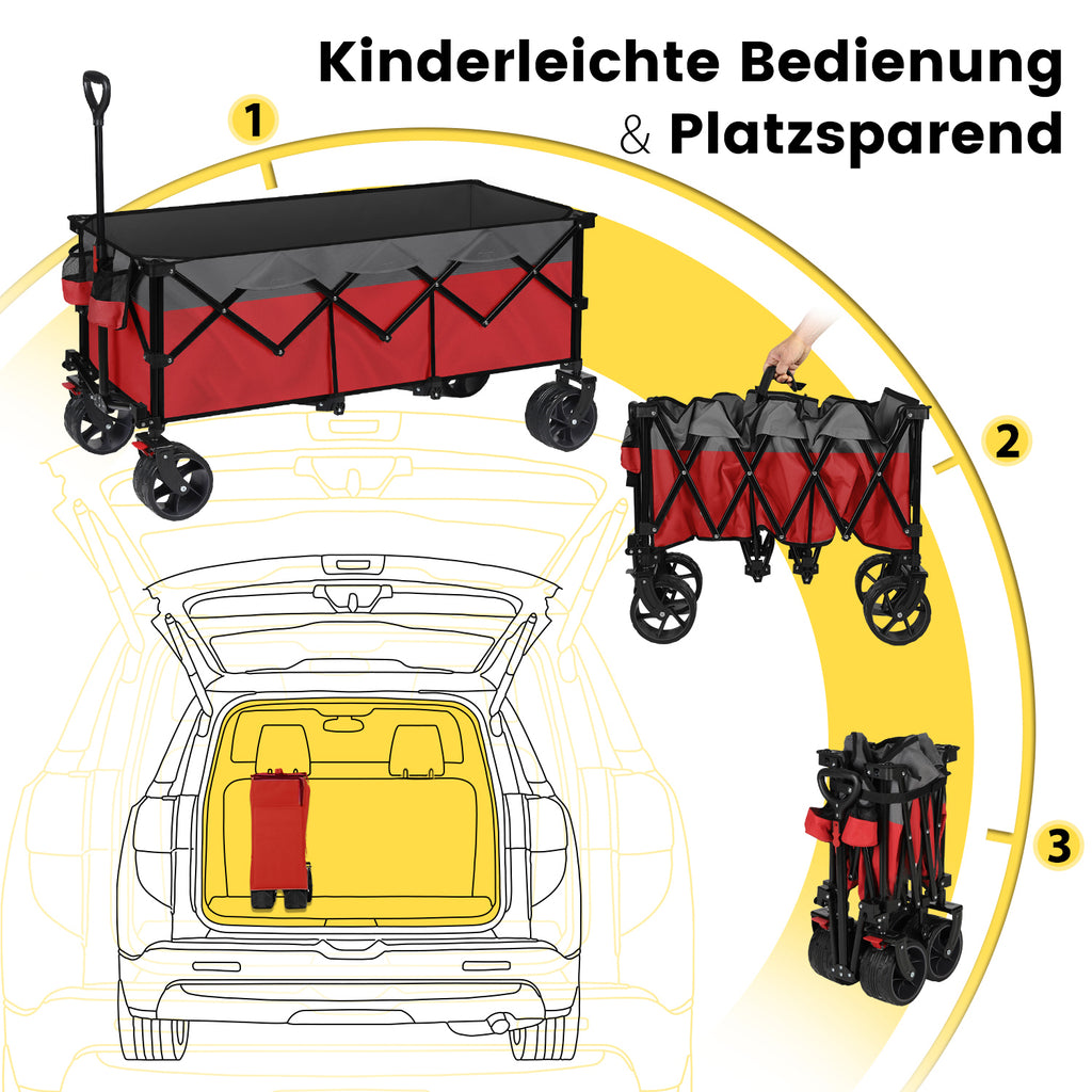 Sekey Chariot de transport allongé pliable et rabattable 48 po de long, charge maximale 200 kg