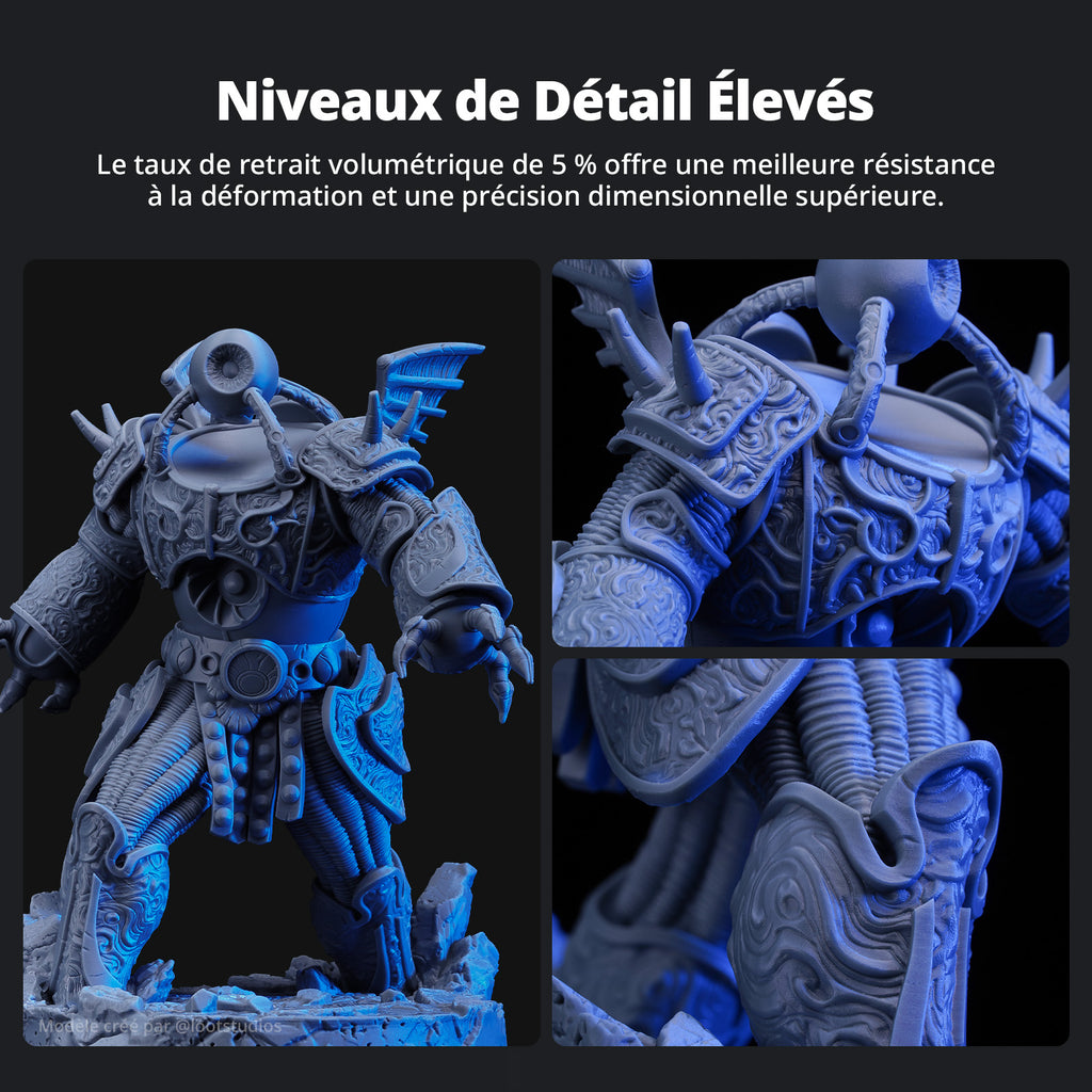Résine Standard Anycubic 405nm UV à Durcissement Rapide pour Imprimantes 3D LCD/DLP/SLA(HD Gris, 1 kg)