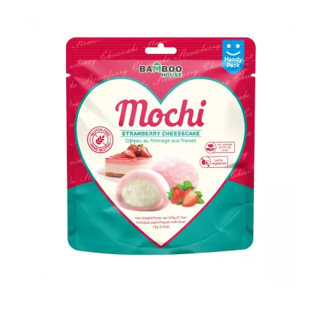Bamboo House Mochi à la cheesecake à la fraise 105 g