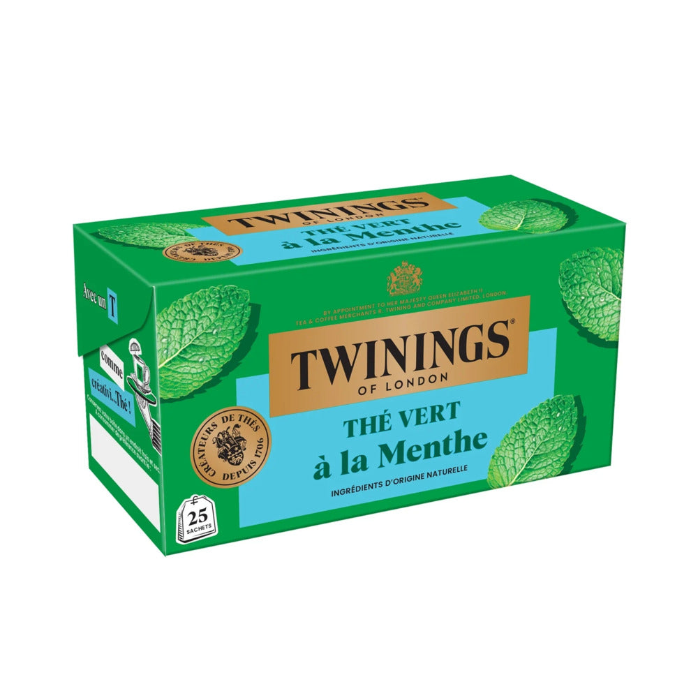 Twinings - Thé vert menthe - 25 sachets - 50 g