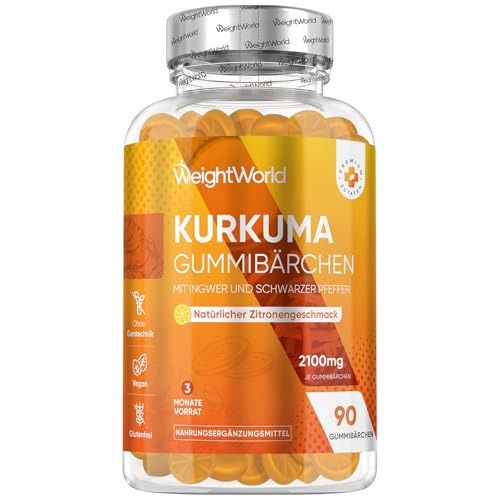 WeightWorld Gommes au curcuma 2100 mg 90 gommes