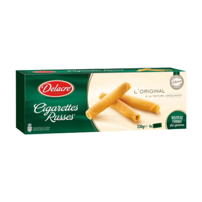 DELACRE Biscuits cigarettes russes 230g
