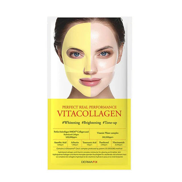 DERMAFIX Vitacollagen Masque éclaircissant au collagène - 8 x 23 g