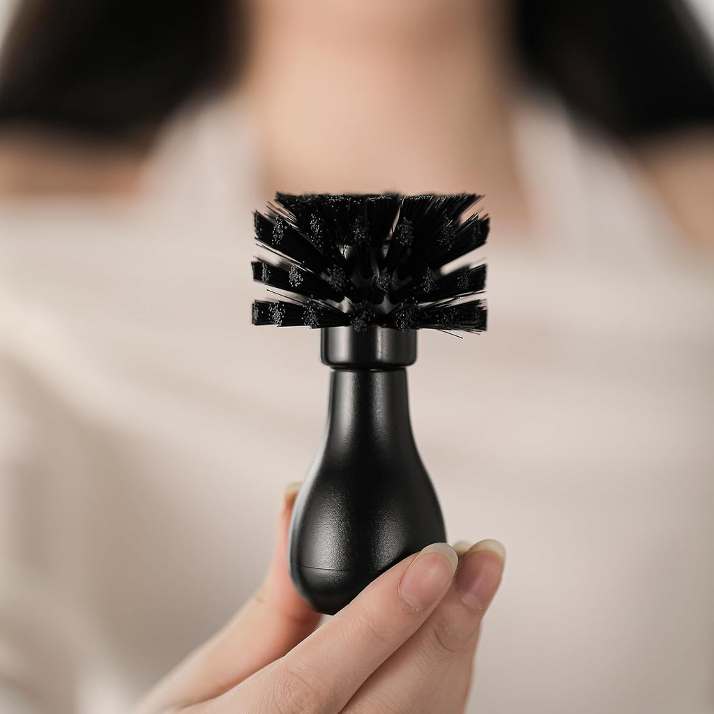 MHW-3BOMBER Brosse de nettoyage de porte-filtre à café 58 mm, brosse pour machine à espresso en ABS spécialement pour porte-filtre de 58 mm