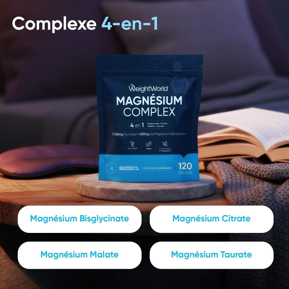 WeightWorld Complexe de magnésium 120 gélules