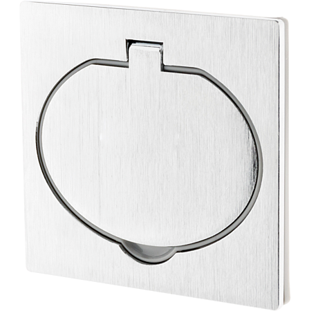 Zenitech Prise de sol 16 A, 2 broches + terre, IP44, aluminium brossé