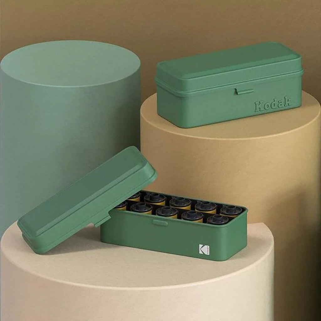 Kodak Boîtier De Rangement Métallique Pour Film 120/135 mm Vert Olive