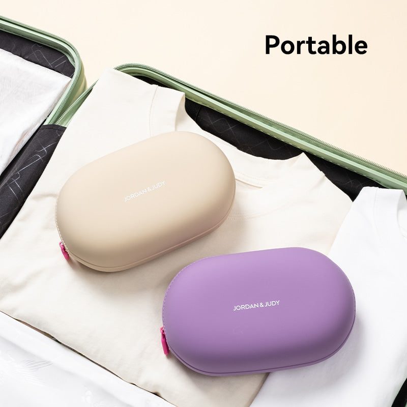 JORDAN&JUDY Trousse de lavage en silicone, sac de rangement imperméable et portable à grande capacité, kaki