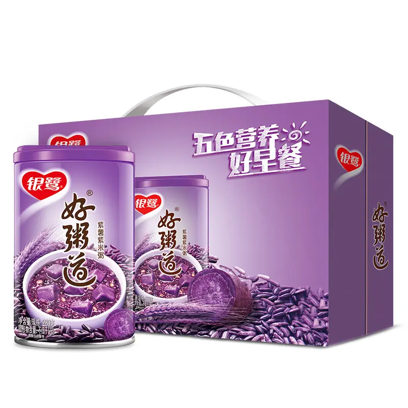 YIN LU HAO ZHOU DAO Bouillie de riz violet et patate douce violette - 12 x 280 g