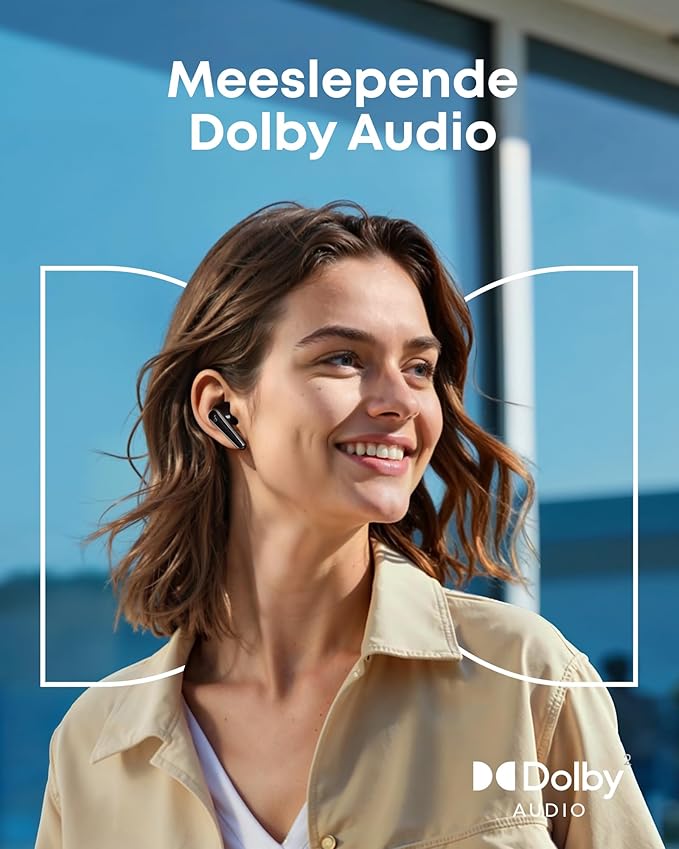 Soundcore Liberty 5, écouteurs sans fil à réduction de bruit, réduction vocale 2 x plus puissante, réduction de bruit adaptative en temps réel, charge rapide, audio Dolby, appels clairs 6 micros IA
