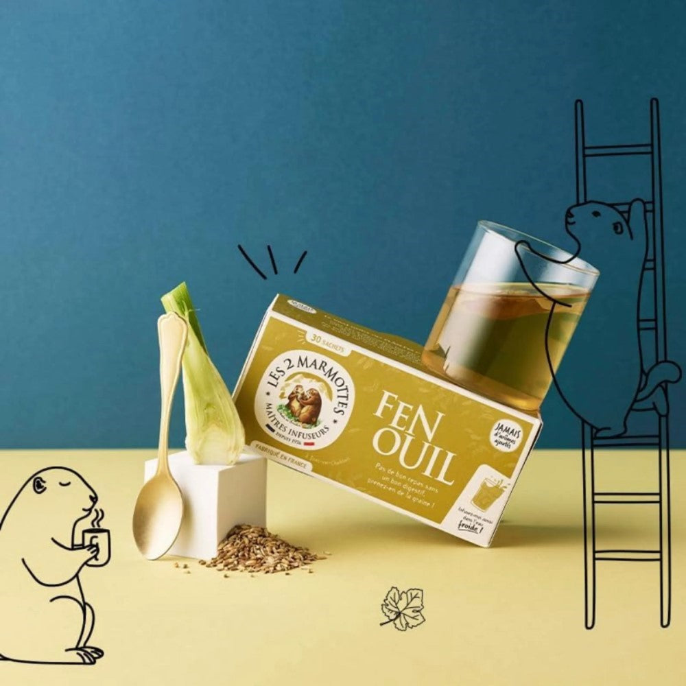 Les 2 Marmottes Infusion au fenouil 60 g
