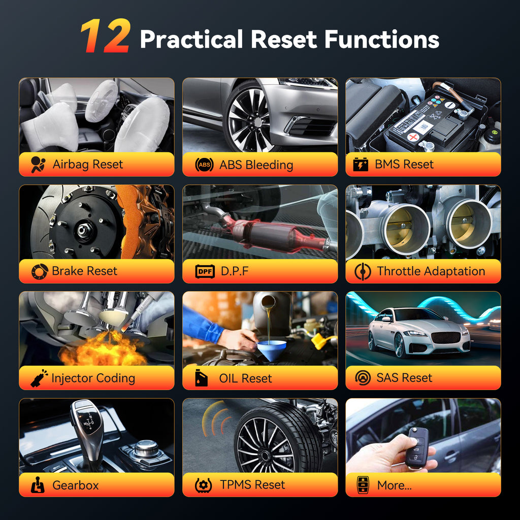 THINKCAR ThinkScan 662 Outil de diagnostic OBD2 avec 12 fonctions de réinitialisation + diagnostic 4 systèmes ECM/TCM/SRS/ABS, test actif, protocole CAN-FD et mises à jour gratuites