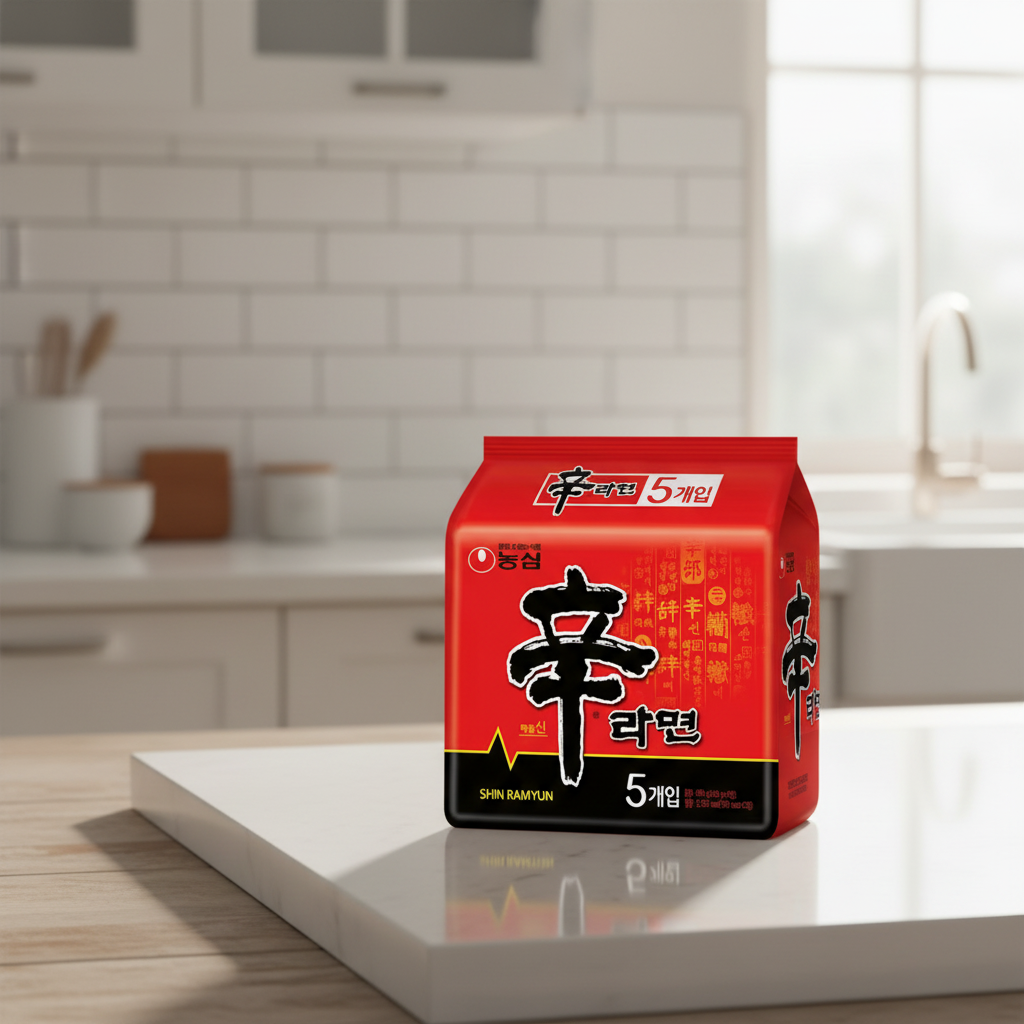 Nongshim Shin Ramyun Nouilles instantanées épicées - 5 x 120 g