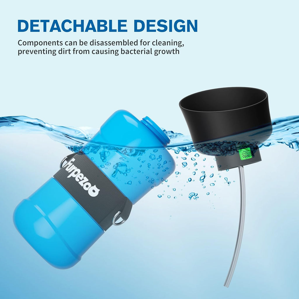 PECUTE PWB-BL01 Gourde d’extérieur pour animaux de compagnie bleu - 800 ml