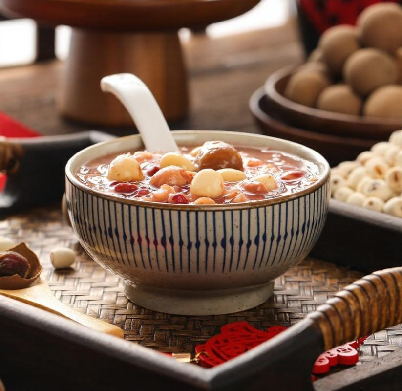 Daliyuan Bouillie de riz aux huit trésors aux dattes chinoises et aux graines de lotus 360 g x 12